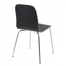 Jídelní židle Ronja (SET 4 ks), černá - 5
