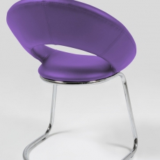 Jídelní židle Round na pérové konstrukci (SET 2 ks) - 5