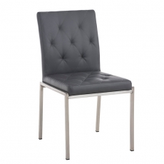 Jídelní židle s nerezovou podnoží Liam (SET 2 ks) - 6