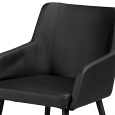 Jídelní židle s područkami Venice (SET 2 ks) černá - 2