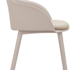 Jídelní židle Seiko (SET 2ks) plast, béžová - 3
