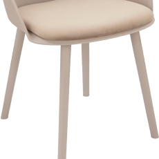 Jídelní židle Seiko (SET 2ks) plast, béžová - 7