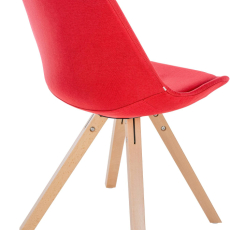 Jídelní židle Sofia II, textil, červená - 5