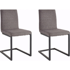 Jídelní židle Staf (SET 2 ks), šedá