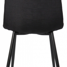 Jídelní židle Tilde, textil, černá - 5