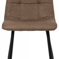 Jídelní židle Tilde, textil, hnědá - 2