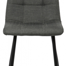 Jídelní židle Tilde, textil, tmavě šedá - 2
