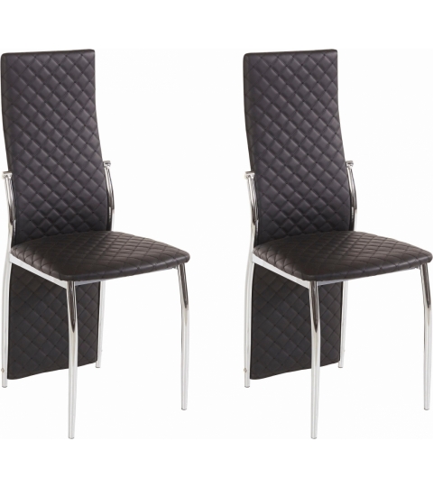 Jídelní židle Willi (SET 2 ks), černá
