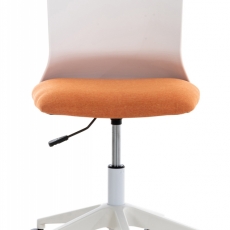 Kancelárska stolička Apolda, textil, oranžová - 2