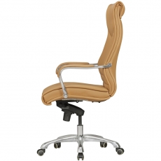 Kancelárska stolička Boss, syntetická koža, béžová - 4