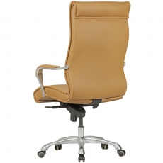 Kancelárska stolička Boss, syntetická koža, béžová - 5