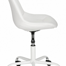 Kancelárska stolička Carla, biela - 4