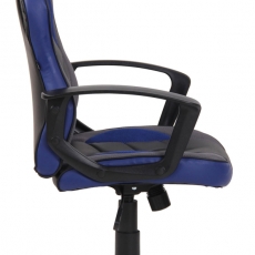 Kancelárska stolička Glendale, čierna / modrá - 2