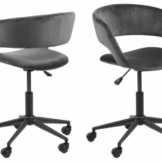 Kancelárska stolička Grace, tkanina, šedá - 1
