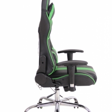 Kancelárska stolička Jeri, čierna / zelená - 3