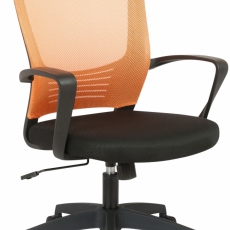Kancelárska stolička Kampen, čierna / oranžová - 1