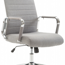 Kancelárska stolička Kolumbus, textil, šedá - 1