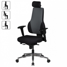 Kancelárska stolička Lener, 149 cm, čierna - 3