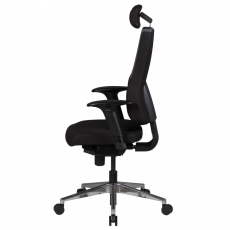 Kancelárska stolička Lener, 149 cm, čierna - 4