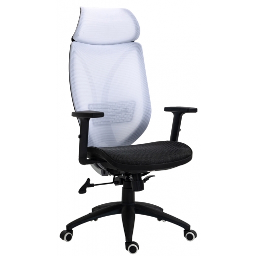 Kancelárska stolička Libolo, biela - 1