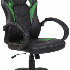 Kancelárska stolička Magnus, čierna / zelená - 1