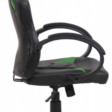 Kancelárska stolička Magnus, čierna / zelená - 3