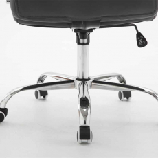 Kancelárska stolička Mikos, syntetická koža, šedá - 8