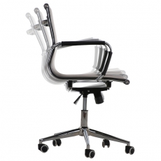 Kancelárska stolička s opierkami Riana, čierna - 5