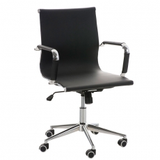 Kancelárska stolička s opierkami Riana, čierna - 1