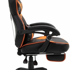 Kancelárska stolička Serena, čierna / oranžová - 3
