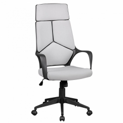 Kancelárska stolička Techline, textilná poťahovina, šedá