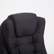 Kancelárska stolička Thor, textil, čierna - 4