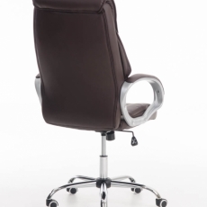 Kancelárska stolička Torro, syntetická koža, hnedá - 3