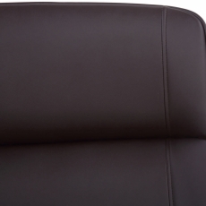 Kancelárska stolička Varel, syntetická koža, orech / hnedá - 5