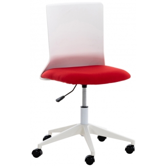 Kancelářská židle Apolda, textil, červená