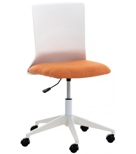 Kancelářská židle Apolda, textil, oranžová