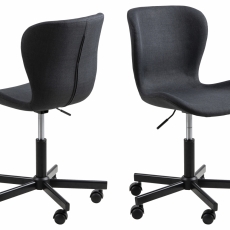 Kancelářská židle Batilda A1, tkanina, antracitová - 1