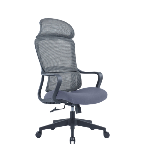 Kancelářská židle Best HB, textil, šedá / šedá