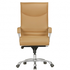 Kancelářská židle Boss, syntetická kůže, béžová - 2