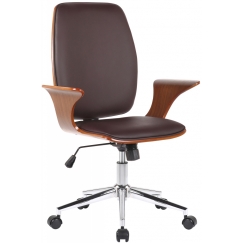 Kancelářská židle Burbank, ořech / hnědá