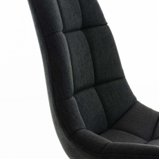 Kancelářská židle Emil, textil, černá - 7