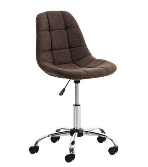 Kancelářská židle Emil, textil, hnědá