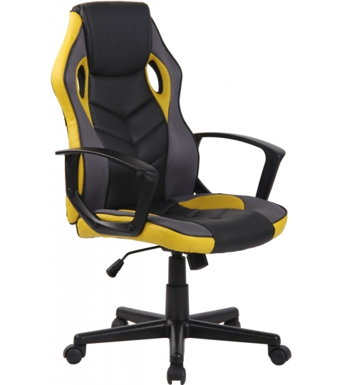 Kancelářská židle Glendale, černá / žlutá