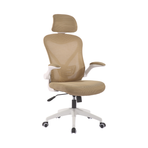 Kancelářská židle Jolly White HB, textil, béžová - 1