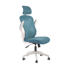Kancelářská židle Jolly White HB, textil, modrá - 4