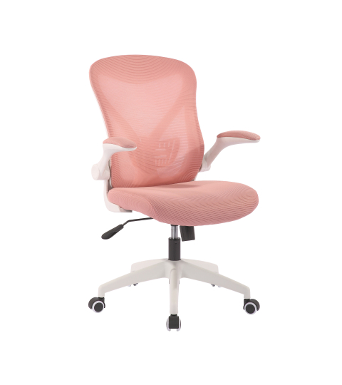 Kancelářská židle Jolly White, růžová