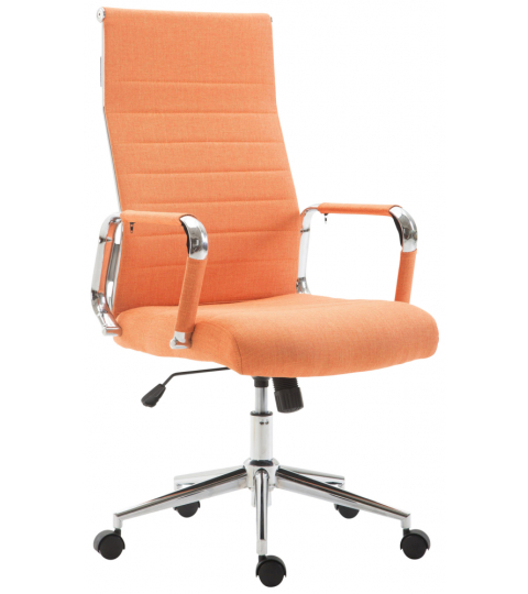 Kancelářská židle Kolumbus, textil, oranžová