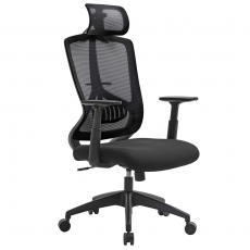Kancelářská židle Lesli, černá  - 8