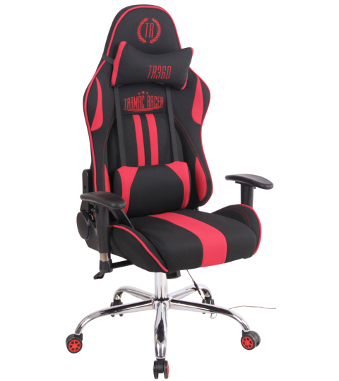 Kancelářská židle Limit XM s masážní funkcí, textil, černá / červená