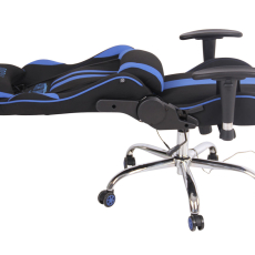 Kancelářská židle Limit XM s masážní funkcí, textil, černá / modrá - 5